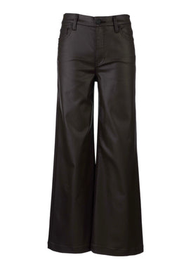 KUT Med High in Chocolate Wide Leg with Wide Hem