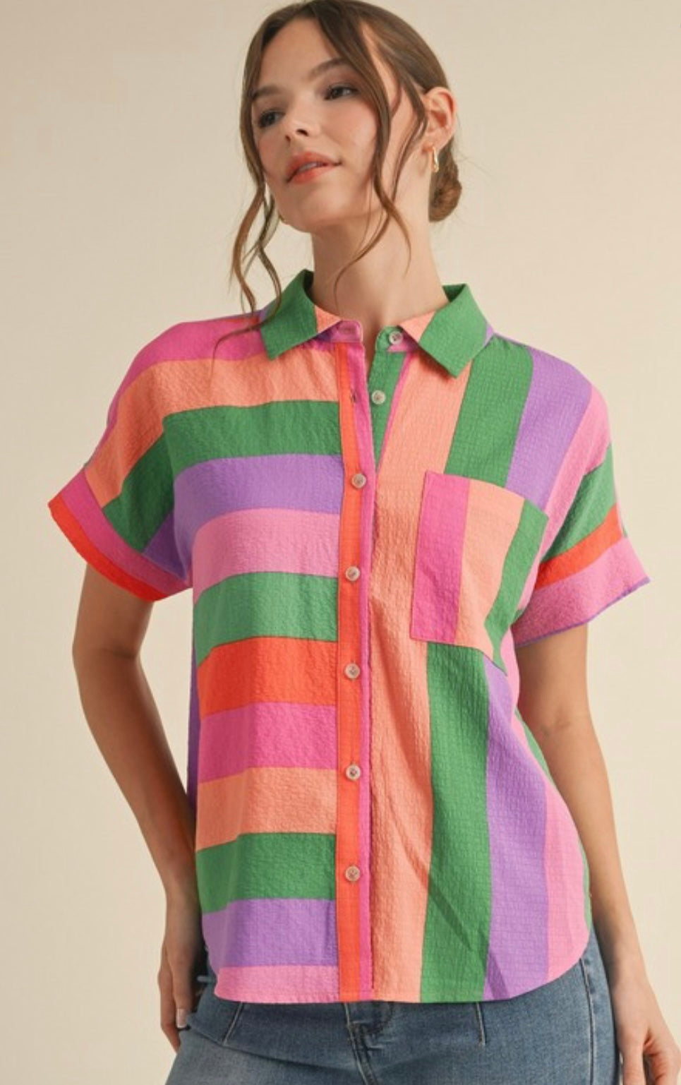 Jodifl Multi Colored Top