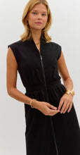 Load image into Gallery viewer, Entro Black Midi Dress
