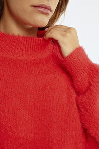 Molly Bracken- Red Knitted Sweater