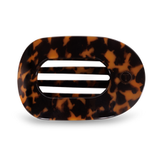 Load image into Gallery viewer, TELETIES - Round Flat Hair Clip | Large | Tortoise