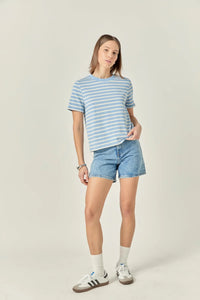 English Factory Blue Stripe T-Shirt