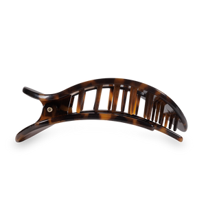 TELETIES - Round Flat Hair Clip | Large | Tortoise