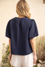 Load image into Gallery viewer, VOY Bubble Short Sleeve Textured Knit Top