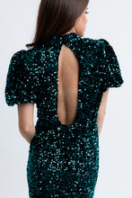 Load image into Gallery viewer, Karlie Sequin Open Back Dress