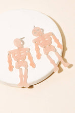 Load image into Gallery viewer, Anarchy Street - Resin Skeleton Halloween Earrings