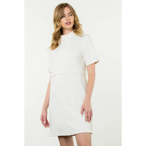 THML - Short Sleeve Textured Dress