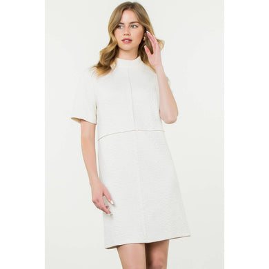 THML - Short Sleeve Textured Dress