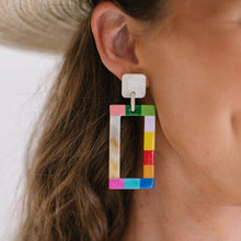 Load image into Gallery viewer, Sunshine Tienda - Rainbow Colorblock Earrings