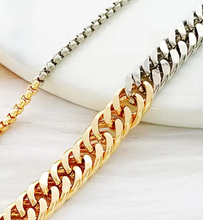 Load image into Gallery viewer, HoopLa Style -  Mixed Metal Two Tone Chunky Chain Stainless Steel