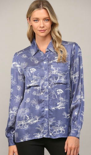 Fate Flap Pocket Button Down Shirt