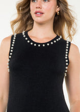 Load image into Gallery viewer, THML Sleeveless Knit Top with Pearls