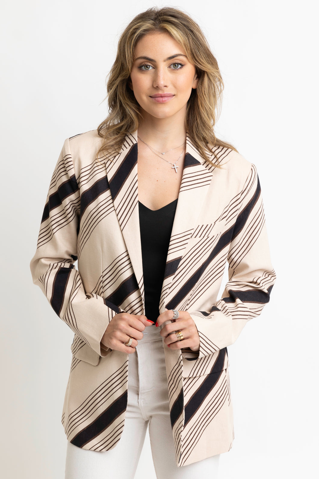 Karlie Stripe Blazer