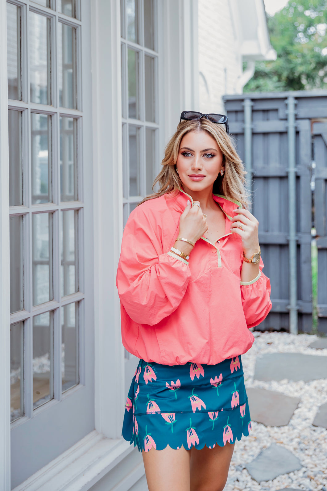 Karlie Coral Windbreaker