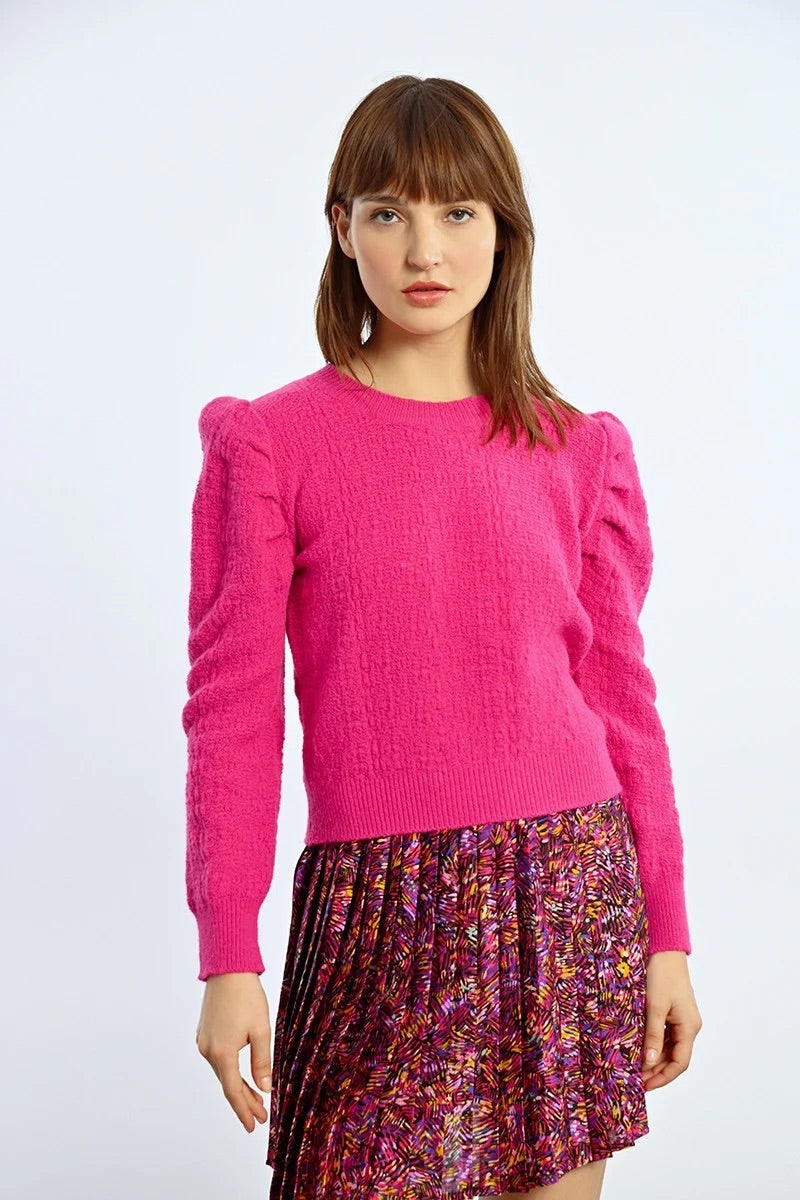 Molly Bracken- FUSHIA Knitted Sweater