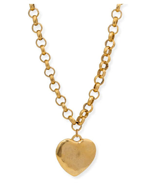 Bracha Puffy Heart Necklace