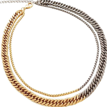 Load image into Gallery viewer, HoopLa Style -  Mixed Metal Two Tone Chunky Chain Stainless Steel