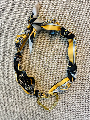 Jennifer Thames Originals Scarf Necklace with Charm