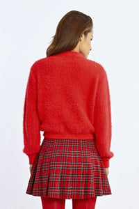 Molly Bracken- Red Knitted Sweater