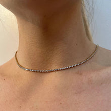 Load image into Gallery viewer, HoopLa Style - Tennis Necklace. Premium PV plated stainless CZ. 