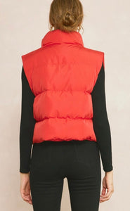Red Puffer Vest