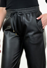 Load image into Gallery viewer, THML Leather Jogger Pants