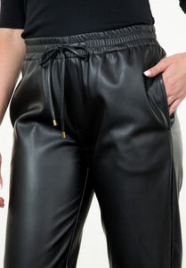 THML Leather Jogger Pants