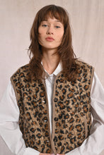 Load image into Gallery viewer, Molly Bracken ~ Ladies Woven Brown Sleeveless Jacket
