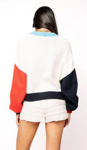 Load image into Gallery viewer, QOS Queen of Sparkles Licensed Ole Miss Pennant Sweater