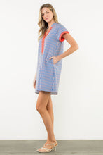 Load image into Gallery viewer, THML Contrast Trim Split Neck Dress