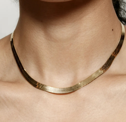 HoopLa Style - Wheat and Layer  Stainless Steel Chain Necklace