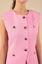 Load image into Gallery viewer, Endless Rose Chrishell Gold Pointed Long Vest