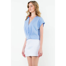 Load image into Gallery viewer, THML - Short Sleeve V-Neck Collar Top