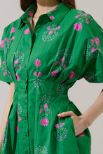 Load image into Gallery viewer, Sugarlips - Alix Button Down Mini Dress Saura Floral