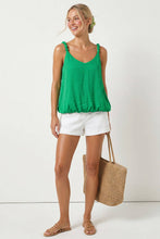 Load image into Gallery viewer, Naked Zebra - Billowy Strap Accent Tank Top