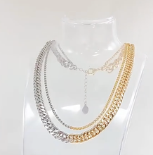 Load image into Gallery viewer, HoopLa Style -  Mixed Metal Two Tone Chunky Chain Stainless Steel