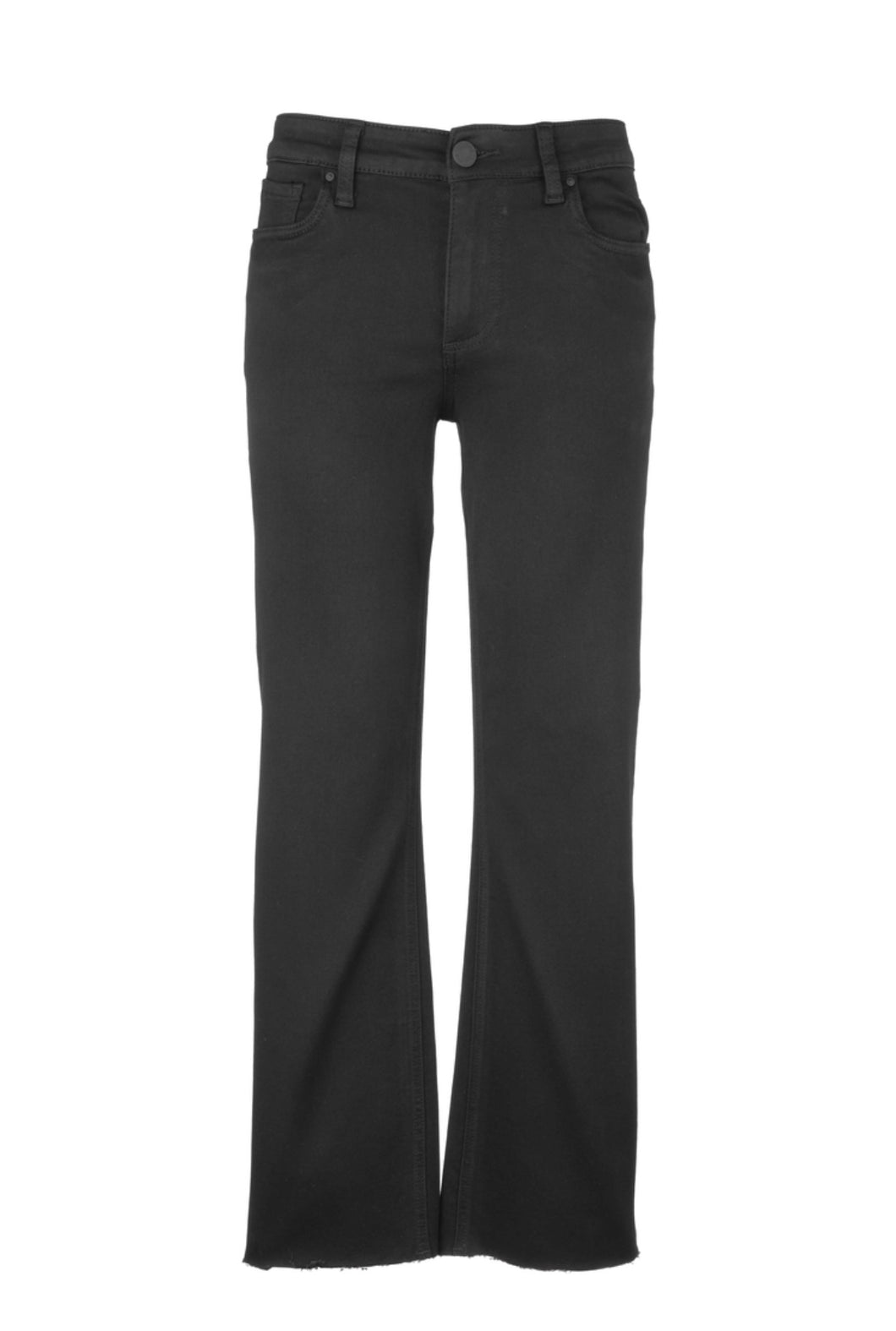 KUT Kelsey Coated Black Jeans