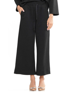 Quilted Wide Leg Pants