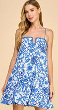 Load image into Gallery viewer, TCEC Blue Floral Dress