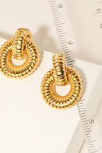 Load image into Gallery viewer, Anarchy Street - Textured Hoop Door Knocker Earrings