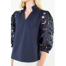 Load image into Gallery viewer, THML - Eyelet Detail Long Sleeve Top