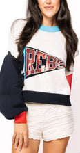Load image into Gallery viewer, QOS Queen of Sparkles Licensed Ole Miss Pennant Sweater