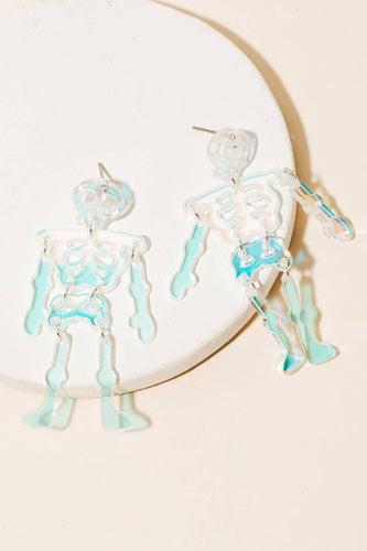 Anarchy Street - Resin Skeleton Halloween Earrings