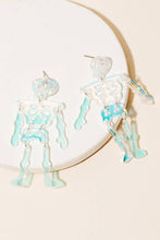 Load image into Gallery viewer, Anarchy Street - Resin Skeleton Halloween Earrings