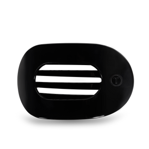 TELETIES - Round Flat Hair Clip | Large | Jet Black