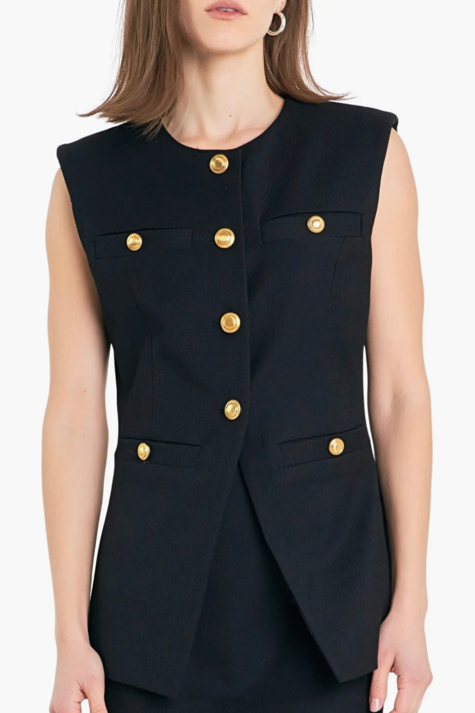 Endless Rose Power Shoulder Vest