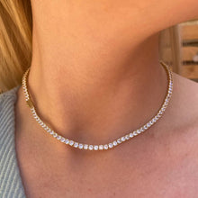 Load image into Gallery viewer, HoopLa Style - Tennis Necklace. Premium PV plated stainless CZ. 