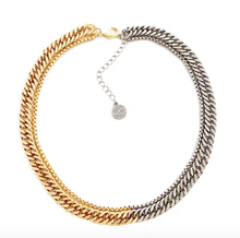 Load image into Gallery viewer, HoopLa Style -  Mixed Metal Two Tone Chunky Chain Stainless Steel