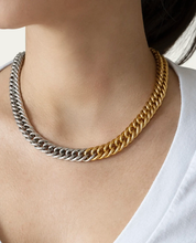 Load image into Gallery viewer, HoopLa Style -  Mixed Metal Two Tone Chunky Chain Stainless Steel