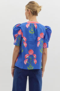 Entro Cadence Floral Top